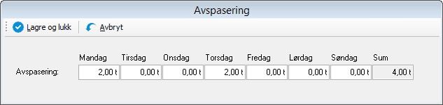 avspassering