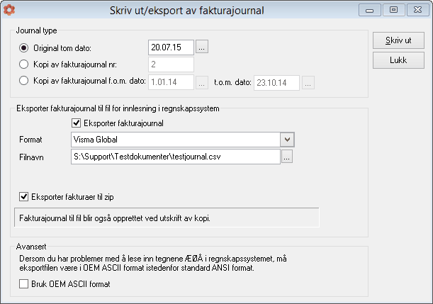 fakturajournal vismaglobal