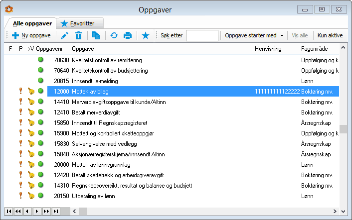 quality oppgaveregister