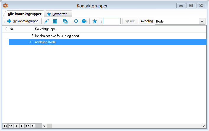 Kontaktgrupper