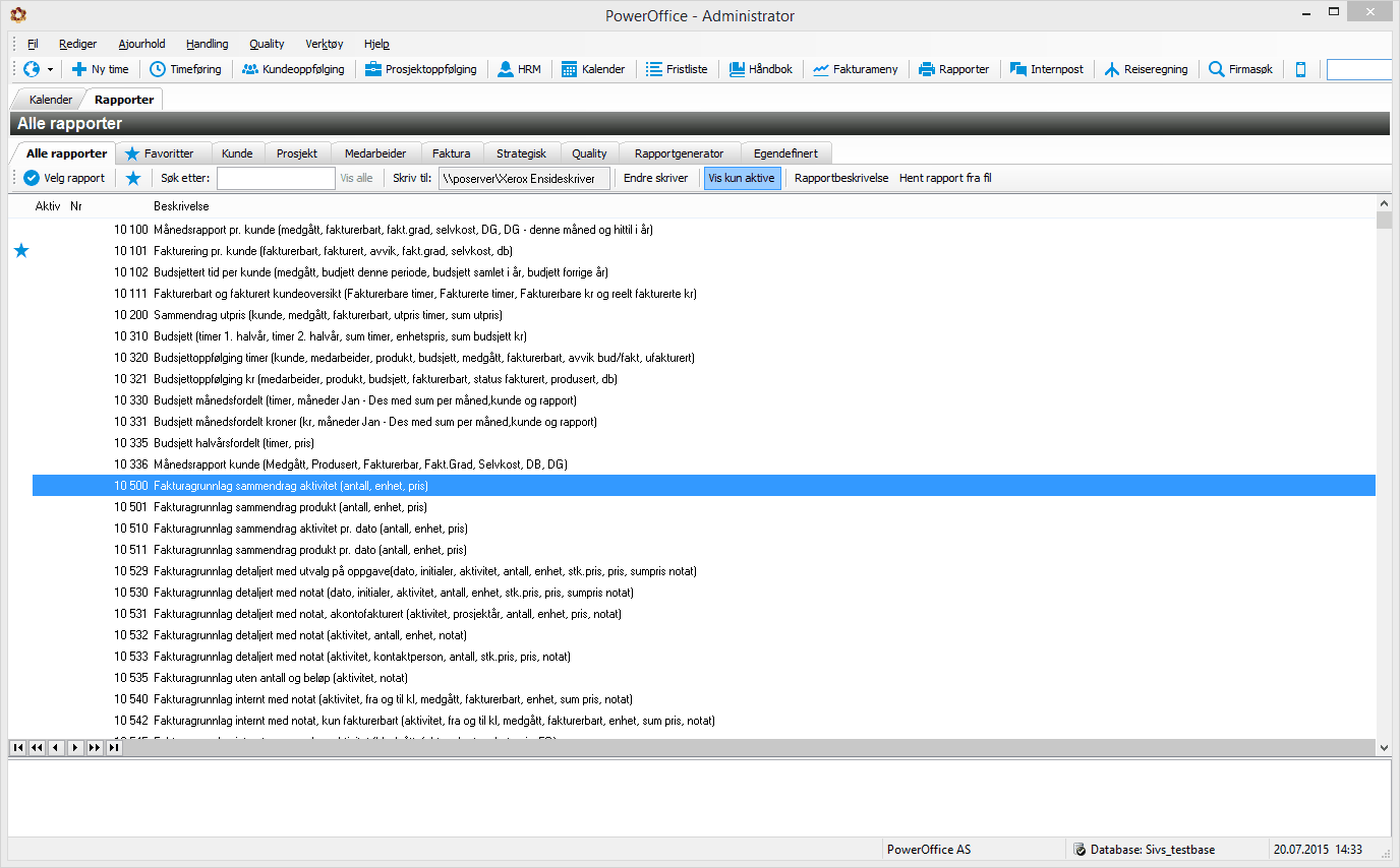 rapporter